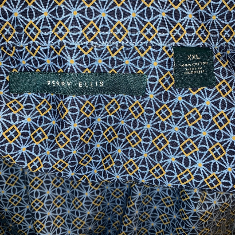 Perry Ellis blue button down - Picture 3 of 5